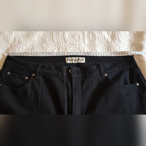 NWOT Bohemian Traders black jeans size 38/20 - Picture 9 of 9